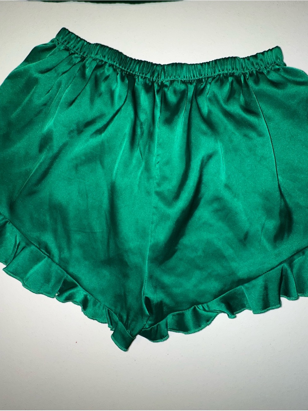 Silky Green Satin Cami & Short Sleep Set - Women Intimates - Picture 9 of 9